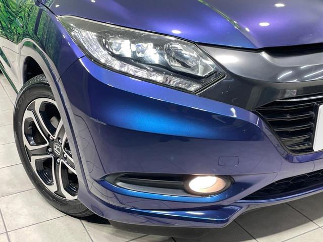 ヴェゼル ハイブリッドＺ　禁煙車　ルーフレール　ＳＤナビ　シティブレーキアクティブシステム　クルーズコントロール　ハーフレザー　シートヒーター　ＬＥＤヘッド　バックカメラ　ＥＴＣ　純正１７インチアルミ　スマートキー（14枚目）