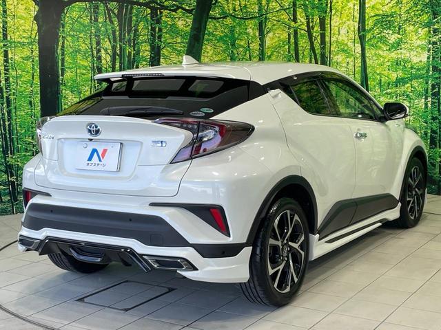 C-HR G 禁煙車 モデリスタ シーケンシャル 純正9型ナビ セーフティセンス レーダークルーズ BSM 黒革 シートヒーター クリアランスソナー LEDヘッド バックカメラ ETC 純正18インチアルミ(17枚目)