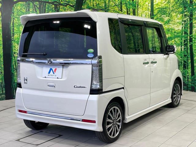 N-BOXカスタム G・ターボLパッケージ 禁煙車 SDナビ バックカメラ シティブレーキアクティブシステム ハーフレザー スマートキー HIDヘッド ETC クルコン オートライト オートエアコン 純正15インチAW Bluetooth再生(17枚目)