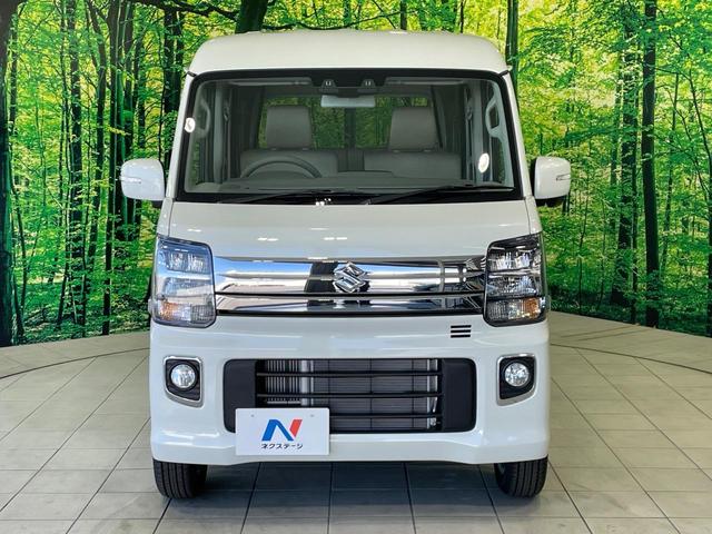 エブリイワゴン PZターボスペシャル 届出済未使用車 スズキセーフティサポート 両側電動ドア シートヒーター 電動オートステップ クリアランスソナー スマートキー LEDヘッド 車線逸脱警報 オートライト オートAC 純正14インチアルミ(14枚目)