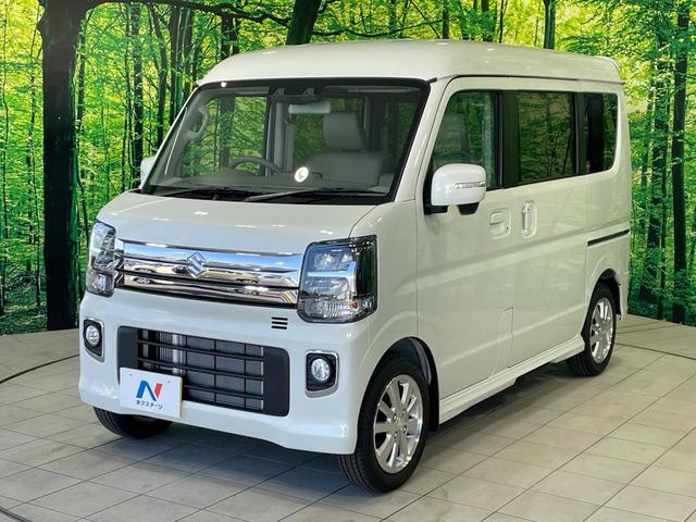 エブリイワゴン PZターボスペシャル 届出済未使用車 スズキセーフティサポート 両側電動ドア シートヒーター 電動オートステップ クリアランスソナー スマートキー LEDヘッド 車線逸脱警報 オートライト オートAC 純正14インチアルミ(21枚目)