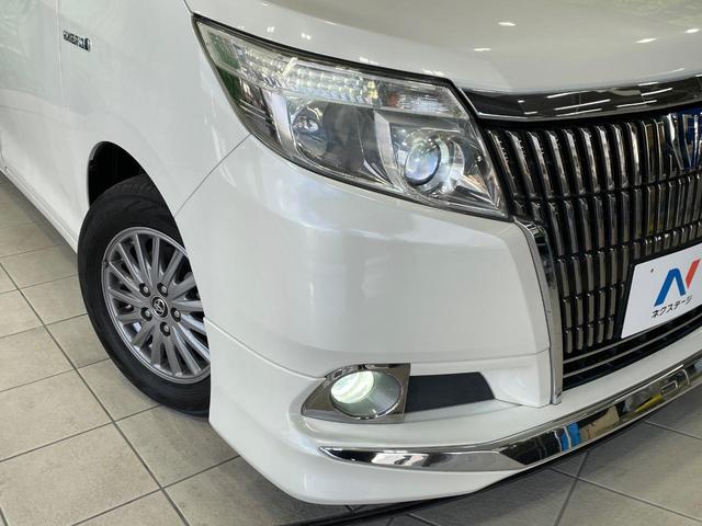 エスクァイア ハイブリッドGi 禁煙車 モデリスタエアロ 純正9型ナビ クルーズコントロール 両側電動ドア 合皮レザー シートヒーター LEDヘッド バックカメラ ETC 純正15インチアルミ スマートキー(12枚目)