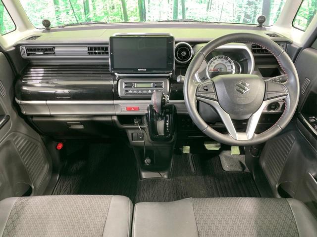 スペーシアカスタム ハイブリッドＸＳ　禁煙車　フローティング９型ナビ　スズキセーフティサポート　両側電動ドア　ハーフレザー　シートヒーター　クリアランスソナー　ＬＥＤヘッド　ＥＴＣ　アイドリングストップ　スマートキー　純正１５インチアルミ（2枚目）