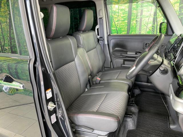 スペーシアカスタム ハイブリッドＸＳ　禁煙車　フローティング９型ナビ　スズキセーフティサポート　両側電動ドア　ハーフレザー　シートヒーター　クリアランスソナー　ＬＥＤヘッド　ＥＴＣ　アイドリングストップ　スマートキー　純正１５インチアルミ（8枚目）