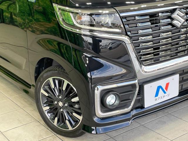 スペーシアカスタム ハイブリッドＸＳ　禁煙車　フローティング９型ナビ　スズキセーフティサポート　両側電動ドア　ハーフレザー　シートヒーター　クリアランスソナー　ＬＥＤヘッド　ＥＴＣ　アイドリングストップ　スマートキー　純正１５インチアルミ（12枚目）