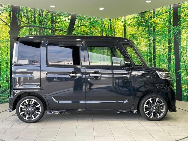 スペーシアカスタム ハイブリッドＸＳ　禁煙車　フローティング９型ナビ　スズキセーフティサポート　両側電動ドア　ハーフレザー　シートヒーター　クリアランスソナー　ＬＥＤヘッド　ＥＴＣ　アイドリングストップ　スマートキー　純正１５インチアルミ（24枚目）
