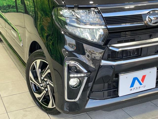 タント カスタムRSスタイルセレクション 禁煙車 SDナビ 衝突軽減 レーダークルーズ 両側電動ドア ハーフレザー シートヒーター クリアランスソナー LEDヘッド バックカメラ ETC 純正15AW スマートキー アイドリングストップ(13枚目)