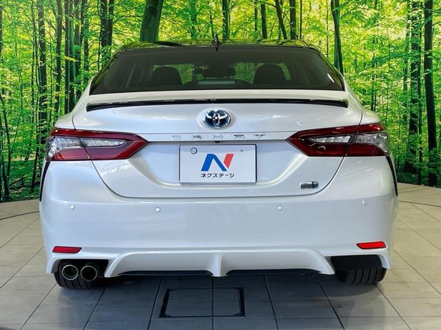 カムリ WS 禁煙車 9型ディスプレイオーディオ JBL セーフティセンス レーダークルーズ BSM ハーフレザー パワーシート クリアランスソナー LEDヘッド バックカメラ ETC 純正18インチAW(18枚目)