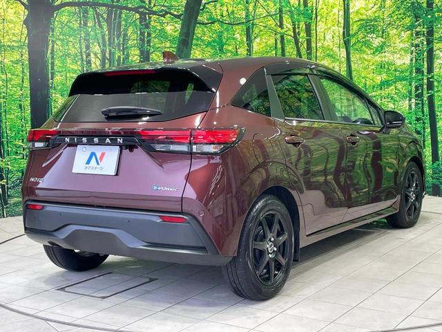 ノート X 禁煙車 メーカーナビ アラウンドビュー エマージェンシーブレーキ プロパイロット スマートルームミラー ステアリングヒーター クリアランスソナー LEDヘッド ETC 16インチアルミ スマートキー(17枚目)
