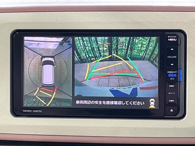 ムーヴキャンバス Ｇメイクアップ　ＳＡＩＩ　禁煙車　純正ＳＤナビ　全周囲カメラ　スマートアシストＩＩ　両側電動ドア　バックソナー　ＬＥＤヘッド　ＥＴＣ　スマートキー　アイドリングストップ　オートエアコン　Ｂｌｕｅｔｏｏｔｈ再生（4枚目）