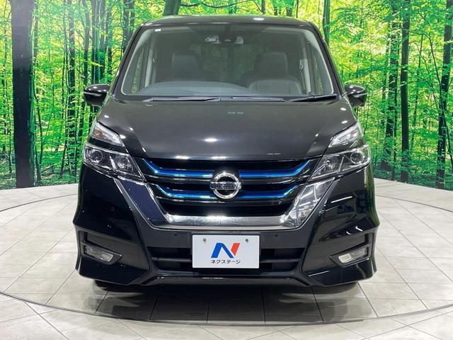 セレナ e-パワー ハイウェイスターV 禁煙車 セーフティA 純正9型ナビ 後席モニター アラウンドビュー 衝突軽減装置 踏み間違い防止アシスト パーキングアシスト クルコン 両側電動ドア LEDヘッド ETC 純正15インチアルミ(16枚目)