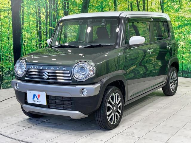 ハスラー ＪスタイルＩＩ　禁煙車　純正ナビ　デュアルカメラブレーキサポート　車線逸脱警報　誤発進抑制機能　ハーフレザー　シートヒーター　ＨＩＤヘッド　オートライト　アイドリングストップ　純正１５インチアルミ　スマートキー（16枚目）