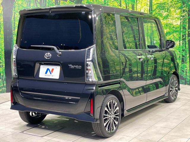 タント カスタムＲＳ　禁煙車　フローティング９型ディスプレイオーディオ　全周囲カメラ　スマートアシスト　両側電動ドア　ハーフレザー　シートヒーター　クリアランスソナー　ターボ　ＬＥＤヘッド　ＥＴＣ　純正１５インチアルミ（26枚目）