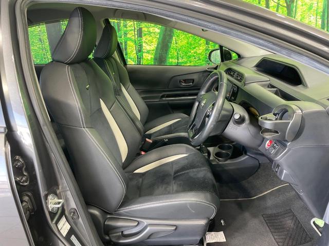 アクア G G’s SDナビ バックカメラ 禁煙車 ハーフレザーシート スマートキー LEDヘッド ETC オートライト オートエアコン Bluetooth フルセグ LEDフォグ(8枚目)