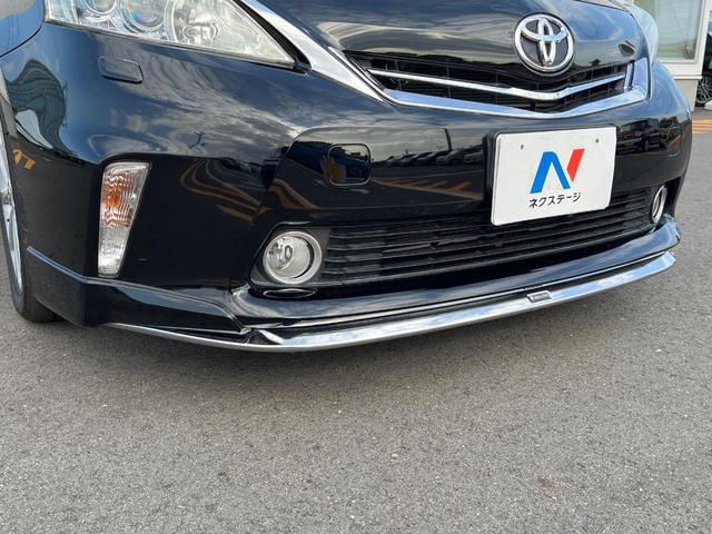プリウスアルファ Sツーリングセレクション モデリスタエアロ SDナビ クルーズコントロール Bluetooth再生 ETC スマートキー オートエアコン ドアバイザー(3枚目)