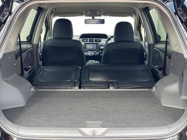 プリウスアルファ Sツーリングセレクション モデリスタエアロ SDナビ クルーズコントロール Bluetooth再生 ETC スマートキー オートエアコン ドアバイザー(10枚目)