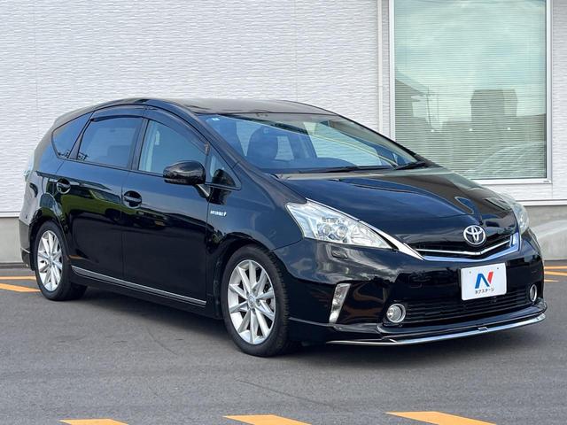 プリウスアルファ Sツーリングセレクション モデリスタエアロ SDナビ クルーズコントロール Bluetooth再生 ETC スマートキー オートエアコン ドアバイザー(16枚目)