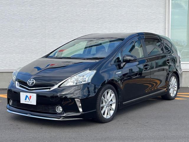 プリウスアルファ Sツーリングセレクション モデリスタエアロ SDナビ クルーズコントロール Bluetooth再生 ETC スマートキー オートエアコン ドアバイザー(46枚目)