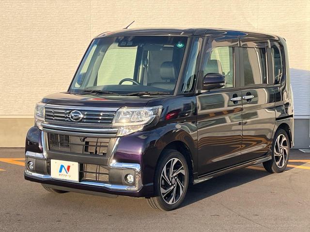 タント カスタムX トップエディションリミテッドSAIII 両側電動ドア 純正SDナビ 全周囲カメラ 衝突被害軽減システム 禁煙車 ハーフレザーシート シートヒーター ドラレコ コーナーセンサー LEDヘッド ETC オートライト オートエアコン(48枚目)