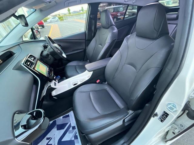 プリウス Aプレミアム ツーリングセレクション 純正ナビ バックカメラ 衝突被害軽減システム 100V電源 レーダークルーズ 禁煙車 レザーシート パワーシート コーナーセンサー スマートキー LEDヘッド ビルトインETC オートハイビーム(37枚目)