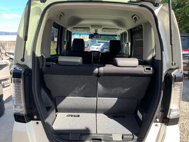 Ｎ－ＢＯＸカスタム ２トーンカラースタイル　Ｇ・ターボＬパッケージ　社外ＳＤナビ　Ｂカメラ　前後ドラレコ　両電スラ　フルセグ　クルコン　ＥＴＣ　ＢＴオーディオ　シートヒータ　ステリモ　スマートキー　　Ａライト　後席テーブル　フォグ　ＳＲＳエアバッグ　マットバイザー（24枚目）