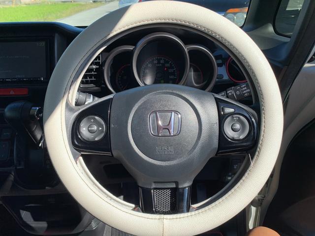 Ｎ－ＢＯＸカスタム ２トーンカラースタイル　Ｇ・ターボＬパッケージ　社外ＳＤナビ　Ｂカメラ　前後ドラレコ　両電スラ　フルセグ　クルコン　ＥＴＣ　ＢＴオーディオ　シートヒータ　ステリモ　スマートキー　　Ａライト　後席テーブル　フォグ　ＳＲＳエアバッグ　マットバイザー（34枚目）