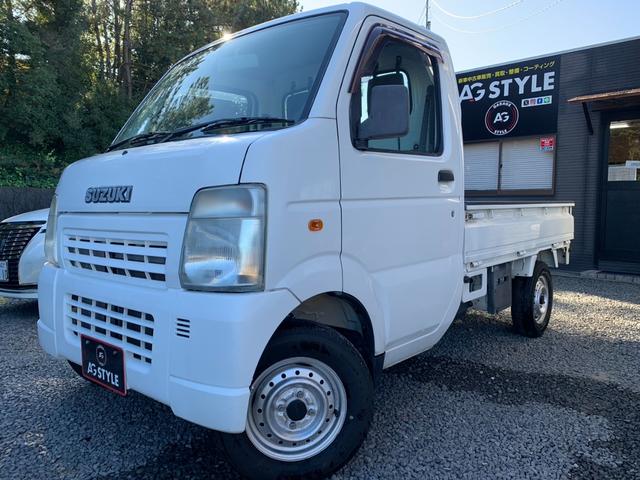 キャリイトラック KCエアコン・パワステ トラック660KCエアコン・パワステ3方開 4WD5速MT 荷台マット ゲ-トプロテクタ- 鳥居付 ヘッドライトレベライザ- フロアマット AM/FMラジオ ルームクリーニング済車検整備付き(2枚目)