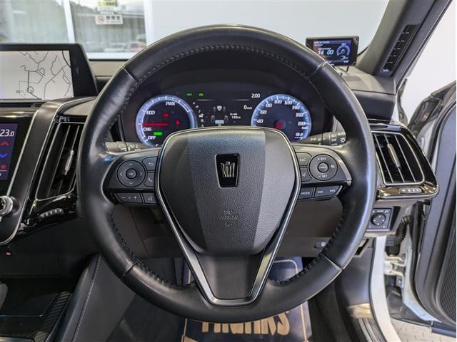 クラウンハイブリッド RSアドバンス 革シート フルセグ メモリーナビ DVD再生 ミュージックプレイヤー接続可 バックカメラ 衝突被害軽減システム ETC ドラレコ LEDヘッドランプ ワンオーナー フルエアロ アイドリングストップ(23枚目)