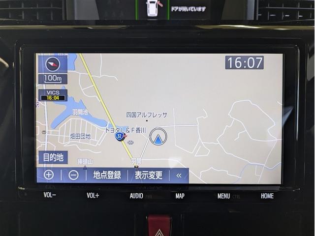 ルーミー カスタムG フルセグ メモリーナビ DVD再生 バックカメラ 衝突被害軽減システム ETC ドラレコ 両側電動スライド LEDヘッドランプ 記録簿 アイドリングストップ(8枚目)