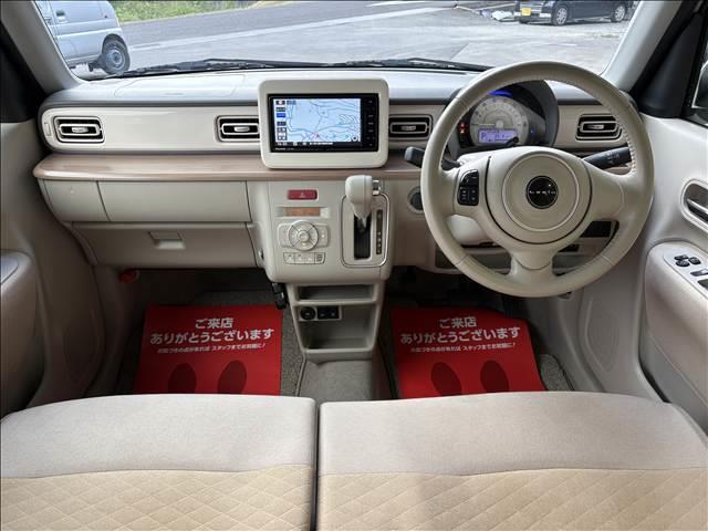 アルトラパン Ｘ　純正７インチＳＤナビ　ＢＴ／フルセグＴＶ　全方位モニター　Ｂカメラ　Ｆ席シートヒーター　ＨＩＤヘッドランプ　純正１４インチＡＷ　純正ドラレコ前後　ビルトインＥＴＣ　スマートキー（6枚目）