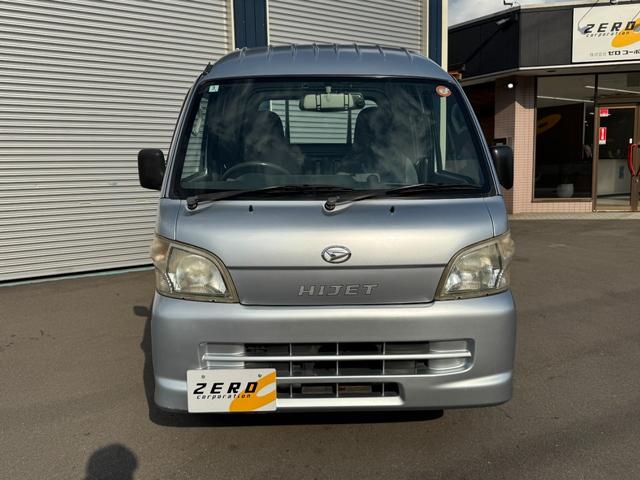 ハイゼットトラック ジャンボ 社外ナビ ワンセグTV 4WD ETC ミラー型ドラレコ キーレス マット バイザー 荷台マット ゲートプロテクター エアコン パワステ(4枚目)