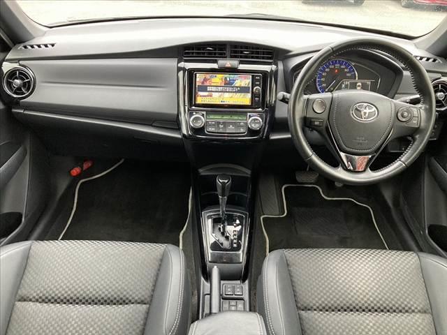 カローラフィールダー ハイブリッドＧ　ダブルバイビー　中期　社外ＳＤナビ　フルセグ　ＢＴ　Ｂカメラ　スマートキー　Ｐスタート　ＥＴＣ　シートヒーター　ＬＥＤヘッド　セーフティＣ　ハーフレザーシート　ＬＤＡ　オートライト　革巻きステア　電格　Ｐガラス（2枚目）