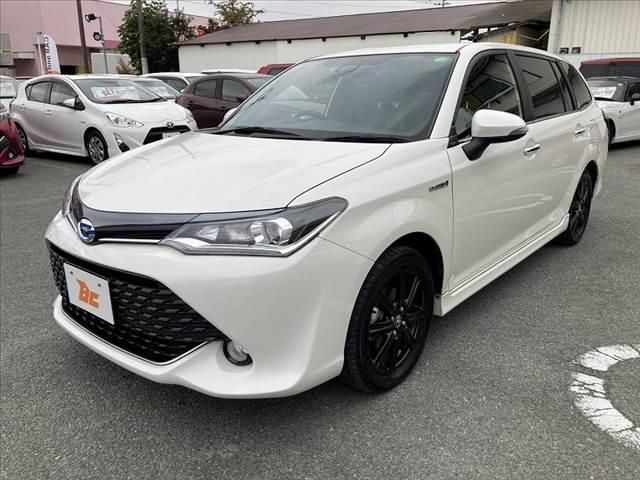 カローラフィールダー ハイブリッドＧ　ダブルバイビー　中期　社外ＳＤナビ　フルセグ　ＢＴ　Ｂカメラ　スマートキー　Ｐスタート　ＥＴＣ　シートヒーター　ＬＥＤヘッド　セーフティＣ　ハーフレザーシート　ＬＤＡ　オートライト　革巻きステア　電格　Ｐガラス（8枚目）