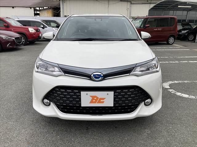 カローラフィールダー ハイブリッドＧ　ダブルバイビー　中期　社外ＳＤナビ　フルセグ　ＢＴ　Ｂカメラ　スマートキー　Ｐスタート　ＥＴＣ　シートヒーター　ＬＥＤヘッド　セーフティＣ　ハーフレザーシート　ＬＤＡ　オートライト　革巻きステア　電格　Ｐガラス（9枚目）