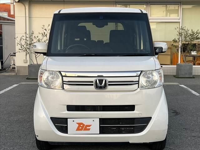 N-BOX+ G・Lパッケージ 車検整備付 後期 ナビ フルセグ ブルートゥース DVD バックカメラ ETC ステリモ チルト シートリフター レベライザー リアワイパー Aストップ スマートキーX2 電格 前席バニティーミラー(9枚目)