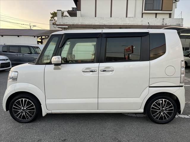 N-BOX+ G・Lパッケージ 車検整備付 後期 ナビ フルセグ ブルートゥース DVD バックカメラ ETC ステリモ チルト シートリフター レベライザー リアワイパー Aストップ スマートキーX2 電格 前席バニティーミラー(11枚目)