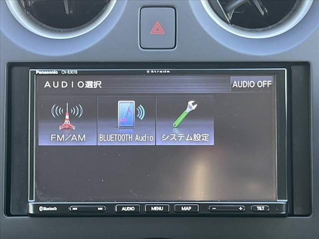ノート 　車検整備付　後期　アラウンドビューモニター　エマージェンシーブレーキ　社外ＳＤナビ　Ｂｌｕｅｔｏｏｔｈ　スマートキーＸ２　Ｐスタート　スマートルームミラー　ＥＴＣ　Ａストップ　Ａライト　電格（5枚目）