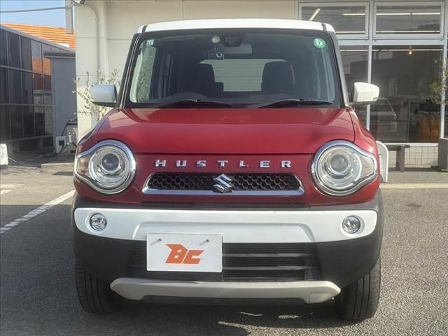 ハスラー 　２トーン　社外ＳＤナビ　フルセグ　ＢＴ　ＤＶＤ再生　ＲＢＳ　Ｂカメラ　ＨＩＤヘッド　エネチャージ　スマートキーＸ２　Ｐスタート　シートヒーター　ステリモ　Ａストップ　Ａライト　電格　革巻きステア（9枚目）