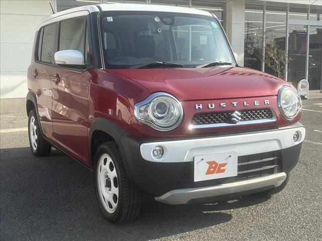 ハスラー 　２トーン　社外ＳＤナビ　フルセグ　ＢＴ　ＤＶＤ再生　ＲＢＳ　Ｂカメラ　ＨＩＤヘッド　エネチャージ　スマートキーＸ２　Ｐスタート　シートヒーター　ステリモ　Ａストップ　Ａライト　電格　革巻きステア（10枚目）