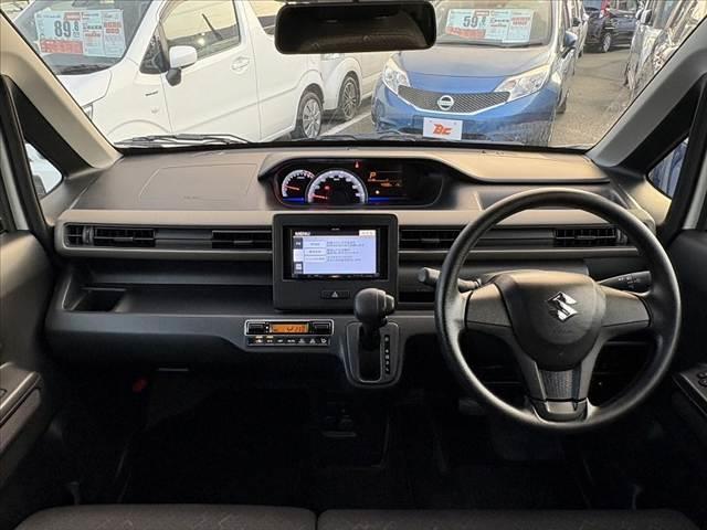 ワゴンＲ ＦＸ　後期　社外７型ナビ　地デジ　セーフティーサポート　ＥＴＣ　シートヒーター　バニティーミラー　レベライザー　ハイビームアシスト　プッシュスタート　スマートキーＸ２　ソナー　プライバシーガラス　電格（2枚目）