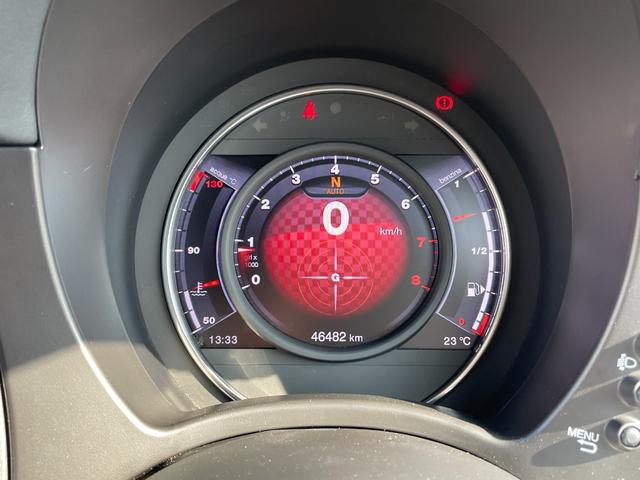 アバルト595 ツーリズモ後期モデル 後期モデル 純正オーディオ Bremboキャリパ レコモン コンペティツィオーネ17インチAW ステアリングスイッチ Blutooth接続対応 パドルシフト レッド革シート アルミ給油キャップ ETC(12枚目)