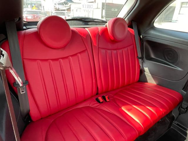 アバルト595 ツーリズモ後期モデル 後期モデル 純正オーディオ Bremboキャリパ レコモン コンペティツィオーネ17インチAW ステアリングスイッチ Blutooth接続対応 パドルシフト レッド革シート アルミ給油キャップ ETC(15枚目)