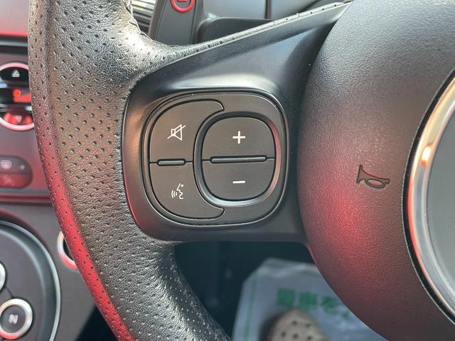 アバルト595 ツーリズモ後期モデル 後期モデル 純正オーディオ Bremboキャリパ レコモン コンペティツィオーネ17インチAW ステアリングスイッチ Blutooth接続対応 パドルシフト レッド革シート アルミ給油キャップ ETC(17枚目)