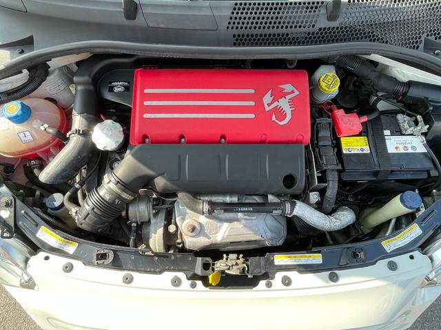 アバルト595 ツーリズモ後期モデル 後期モデル 純正オーディオ Bremboキャリパ レコモン コンペティツィオーネ17インチAW ステアリングスイッチ Blutooth接続対応 パドルシフト レッド革シート アルミ給油キャップ ETC(20枚目)