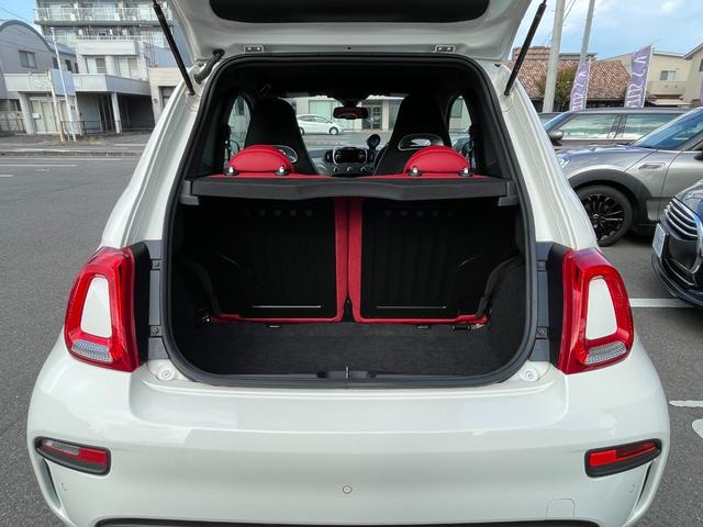 アバルト595 ツーリズモ後期モデル 後期モデル 純正オーディオ Bremboキャリパ レコモン コンペティツィオーネ17インチAW ステアリングスイッチ Blutooth接続対応 パドルシフト レッド革シート アルミ給油キャップ ETC(25枚目)