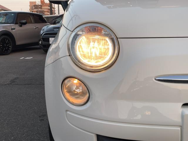 500 1.2 ポップ チンクエチェント 革調シートカバー ポータブルナビ ワンセグTV アイドリングストップ シティモード MTモード付 記録簿(23枚目)