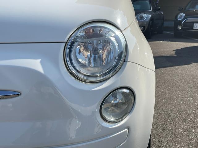 500 1.2 ポップ チンクエチェント 革調シートカバー ポータブルナビ ワンセグTV アイドリングストップ シティモード MTモード付 記録簿(25枚目)