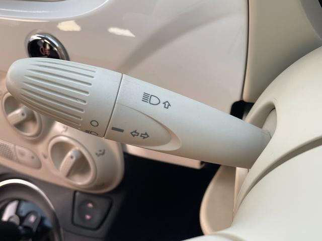 500 1.2 ポップ チンクエチェント 革調シートカバー ポータブルナビ ワンセグTV アイドリングストップ シティモード MTモード付 記録簿(46枚目)