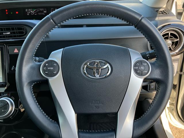 アクア X-アーバン ソリッド メモリーナビ フルセグTV バックモニター ドライブレコーダーBluetooth ETC2.0 シートヒーター レーンアシスト 衝突被害軽減システム 純正アルミホイール スマートキー(37枚目)