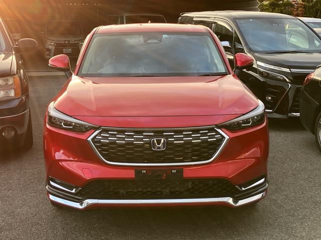 ヴェゼル ｅ：ＨＥＶ　Ｚ　ギャザーズナビ　Ｂｌｕｅｔｏｏｔｈ　バックモニター　フルセグＴＶ　ドライブレコーダー　電動リアゲート　アダプティブクルーズコントロール　ＥＴＣ　ブラインドスポットモニター　パドルシフト　シートヒーター（4枚目）